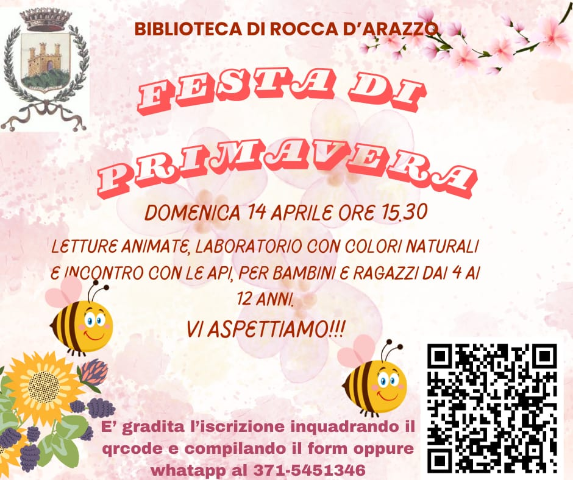 Biblioteca di Rocca d'Arazzo - Festa di Primavera 