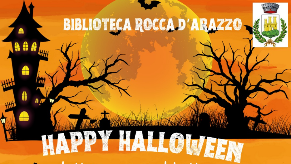 Festeggiamenti di Halloween con la biblioteca comunale di Rocca d'Arazzo. (immagine di copertina).