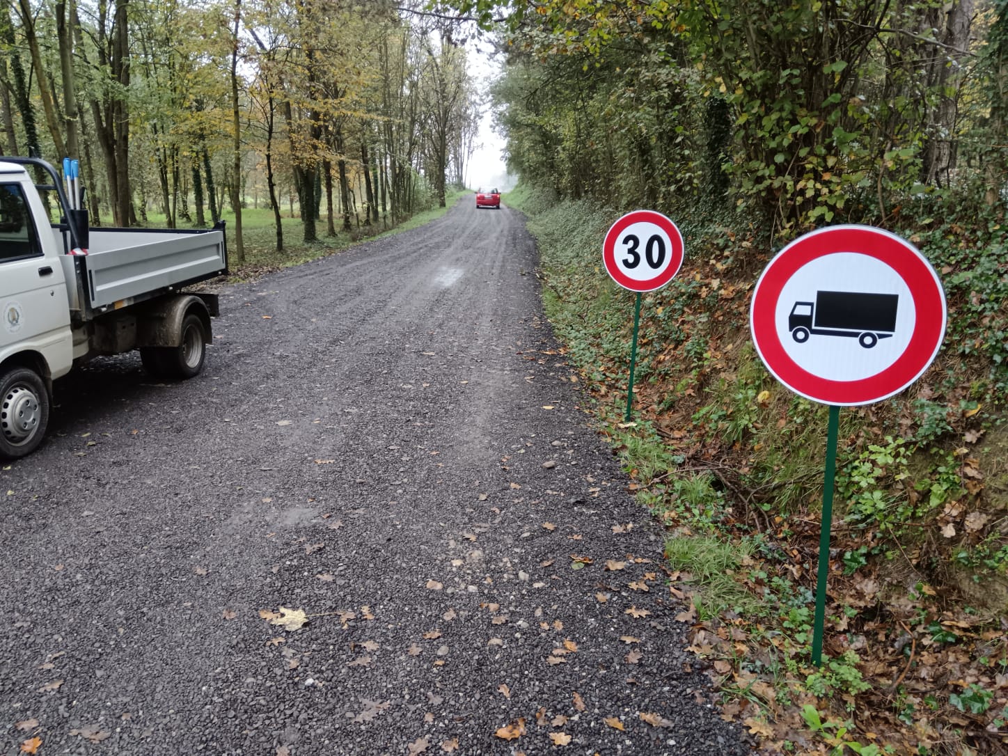 Strada Valvico- Limitazioni di peso e velocità 