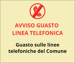 Avviso guasto linee telefoniche